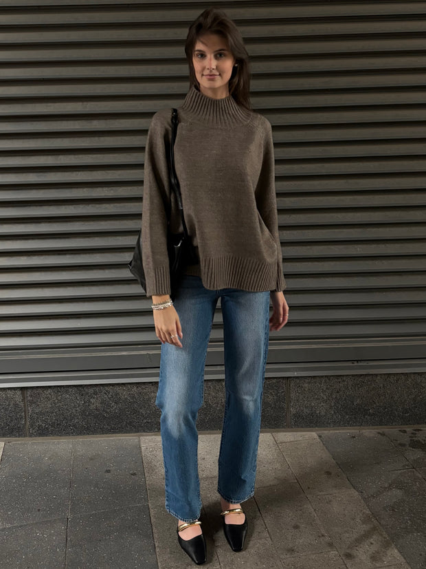 RD STYLE Mockneck Pullover Sweater