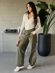 KUWALLA 90's Wide Leg Cargo Pant