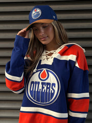 '47 BRAND NHL Edmonton Oilers Lacer Fleece Hoodie