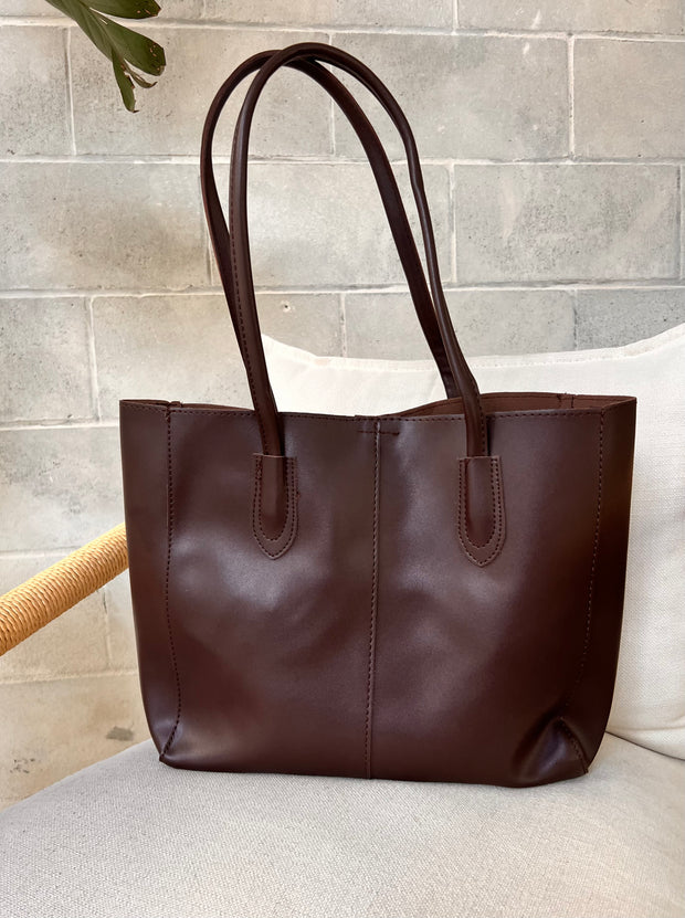 27 Faux Leather Tote Bag