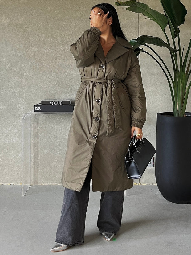 ONLY Maddie Belted Puffer Trench Coat
