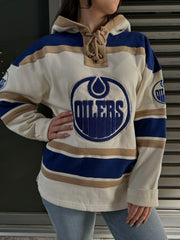 '47 BRAND Edmonton Oilers Tri-Nilley 47 Superior Lace Hoodie