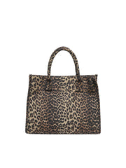 ONLY Diana Leopard Canvas Tote Bag