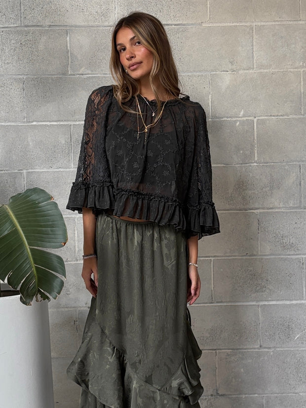 FREE PEOPLE Carly Cape Top