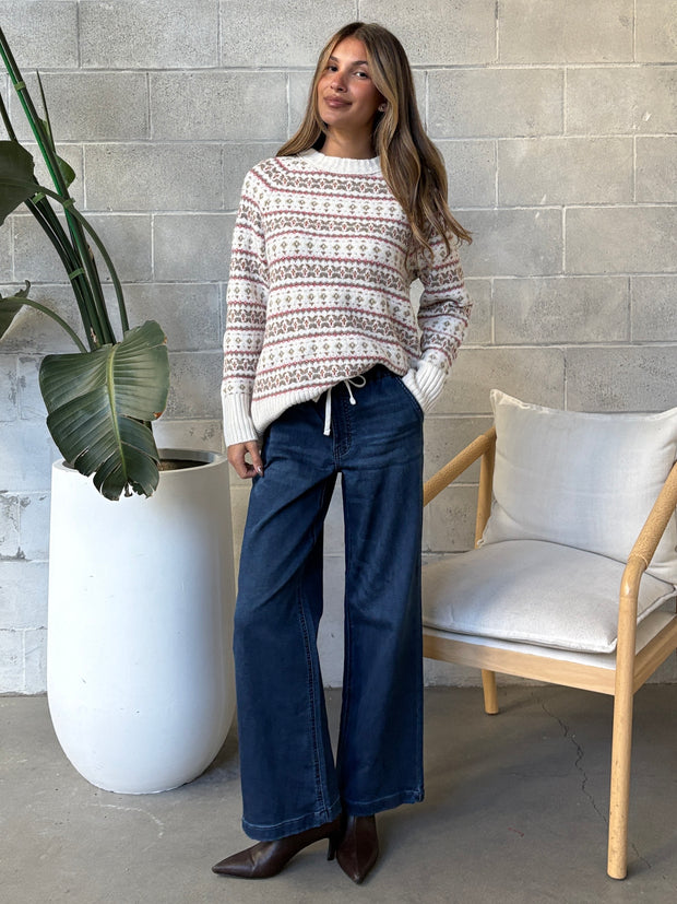 DEX Oversized Patterned Sweater