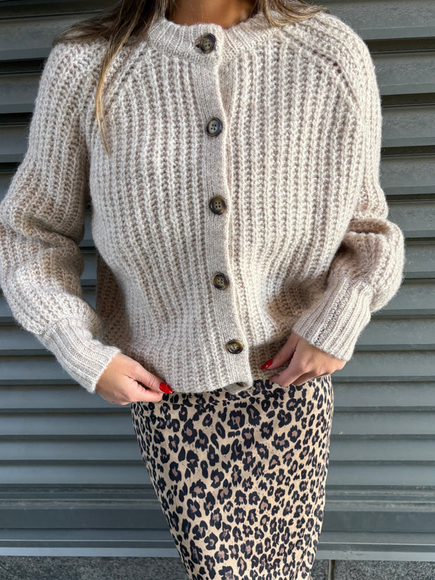 DEX Crewneck Textured Cardigan