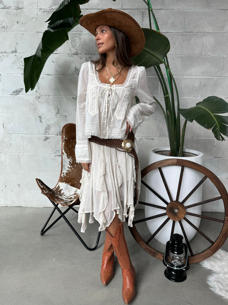 FREE PEOPLE Forevermore Long-Sleeve Top