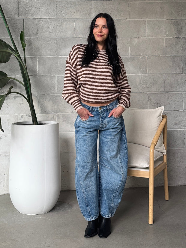 SALTWATE LUXE Autumn Striped Sweater