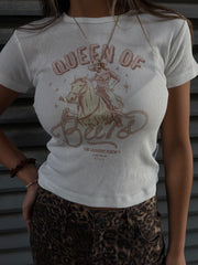THE LAUNDRY ROOM 'Queen Of Beers' Baby Tee