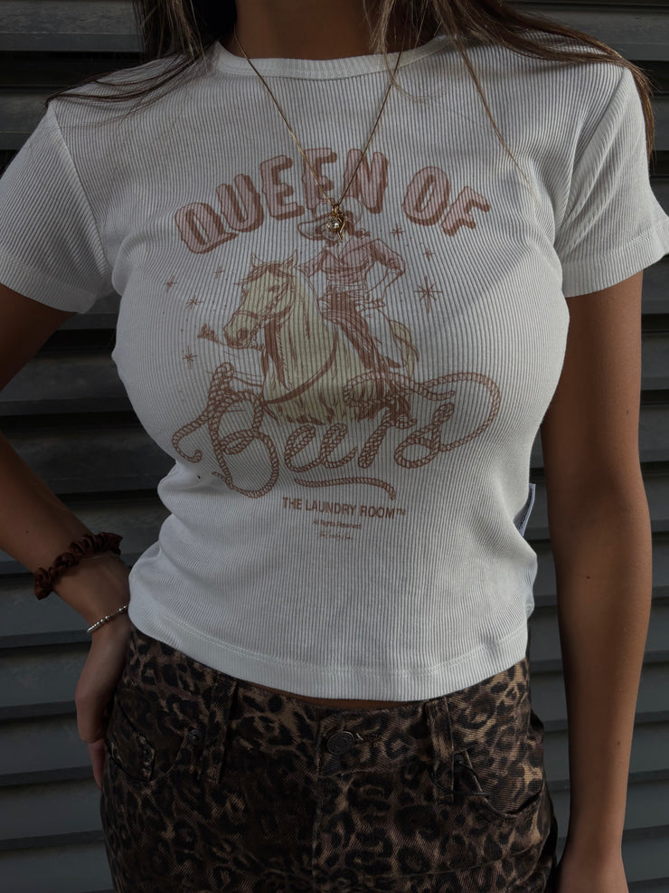 THE LAUNDRY ROOM 'Queen Of Beers' Baby Tee