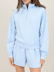 RD STYLE Mailyn Scuba Half Zip Pullover