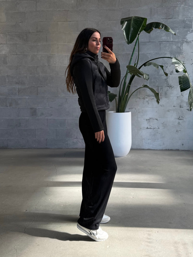 ROOM 34 Cropped Nylon Puffer Jacket