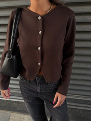 ONLY Scarlett Button Front Knit Cardigan