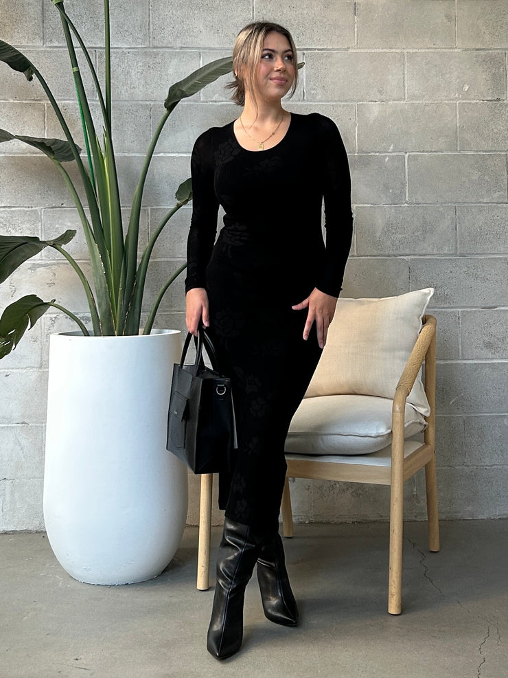 Z SUPPLY Liza Sweater Mesh Midi Dress