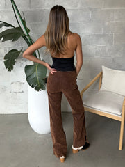 FREE PEOPLE Glow Up Suede Pants