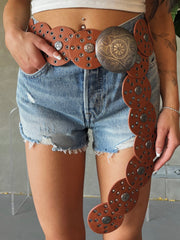 27 Western Studded Small Disc Belt