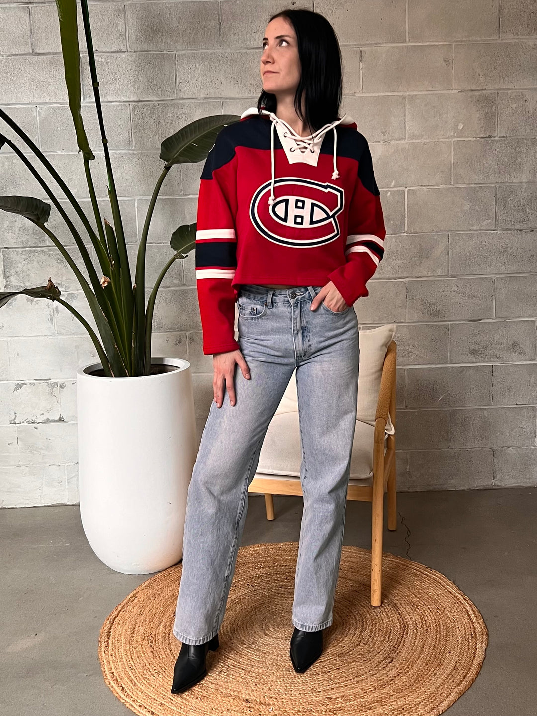 47 BRAND NHL Montreal Canadiens Cropped 47 Lacer Hoodie – 27 Boutique