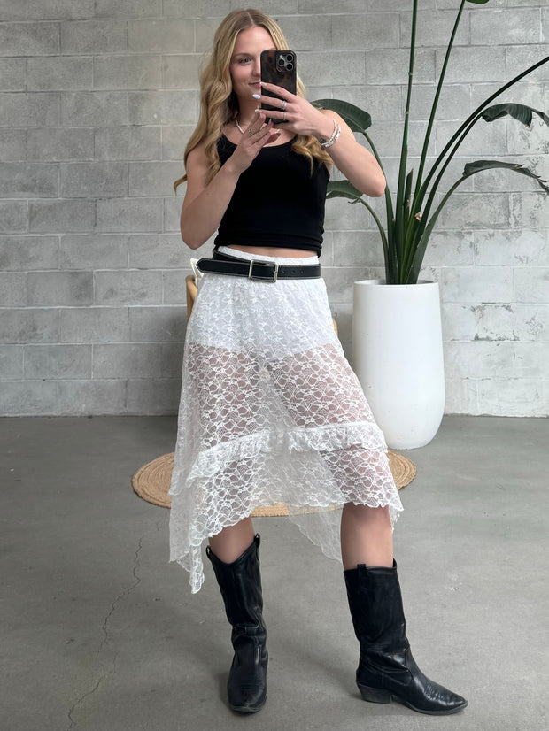 NOISY MAY Lacey Midi Skirt