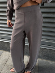 RD STYLE Long Sleeve Pullover and Wide Leg Pant Set