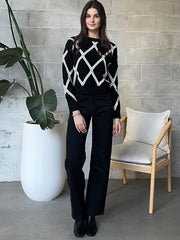 DEX Diamond Check Sweater