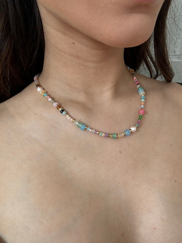 27 Mixed Bead Necklace