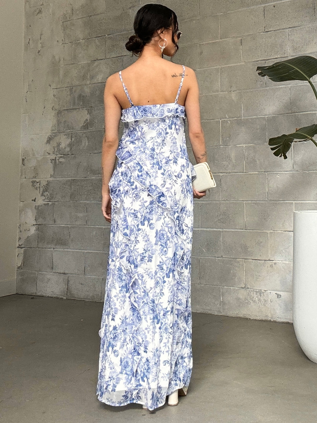 chinese dress ladies ONLY Miriam Frill Maxi Dress – 27 Boutique