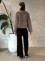 DEX Faux Fur Embellished Jacket