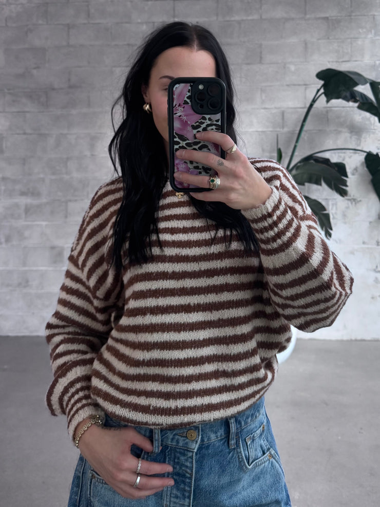 SALTWATE LUXE Autumn Striped Sweater