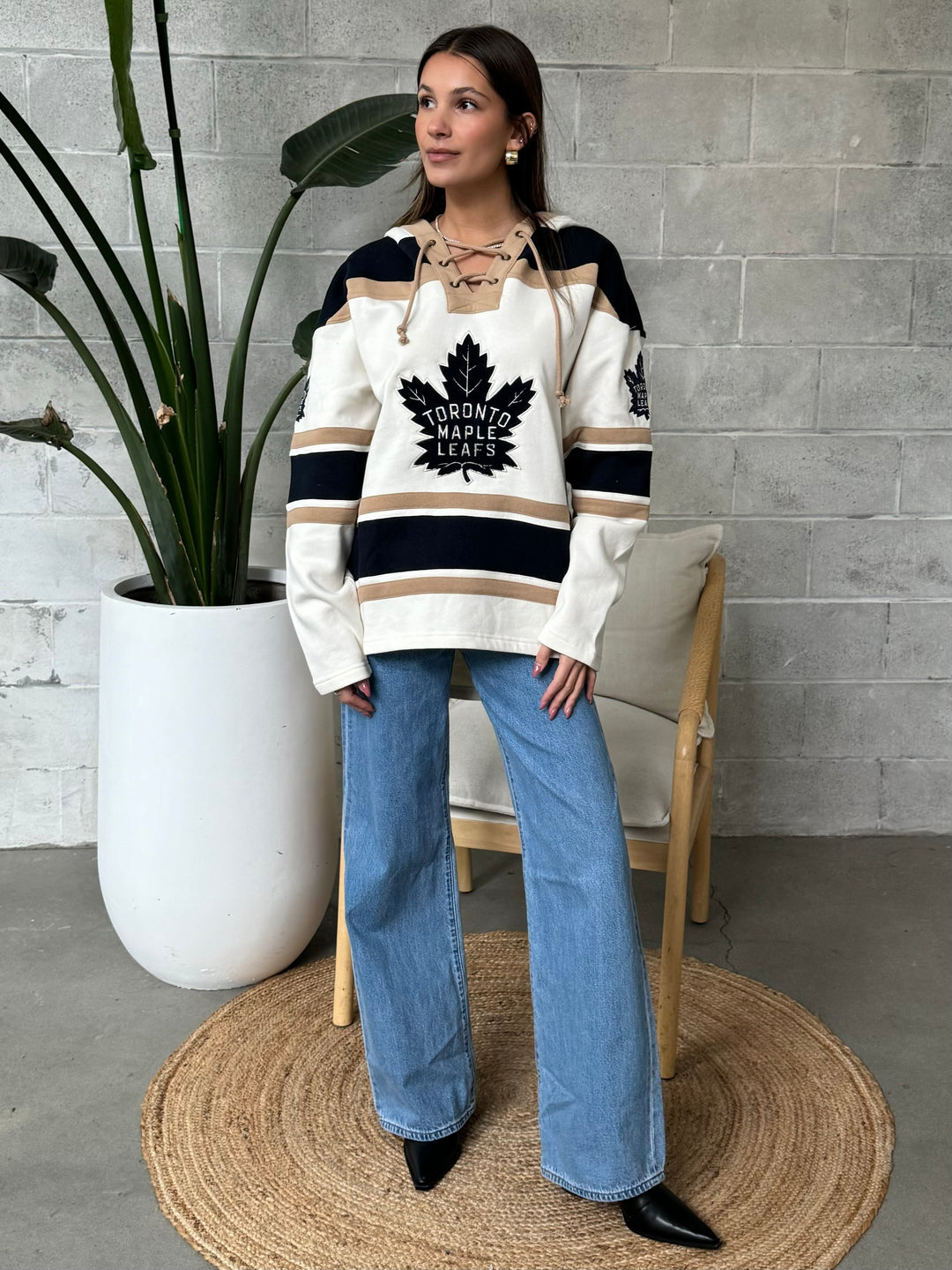 売れ筋商品|||４７ブランド カットソー トップス レディース Women's Navy Toronto Maple Leafs Superior Lacer Pullover Hoodie Navy womens-47-navy-toronto-maple-