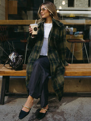 NOISY MAY Christina Plaid Peacoat