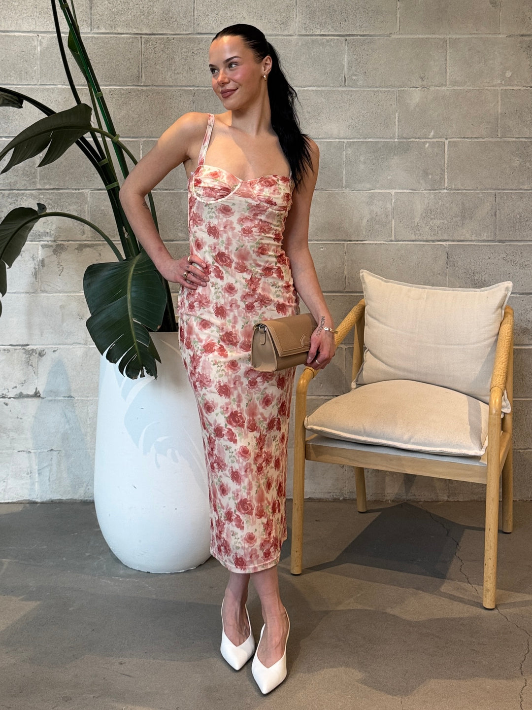 bustier mesh dress MINKPINK Camille Bustier Mesh Midi Dress – 27 Boutique