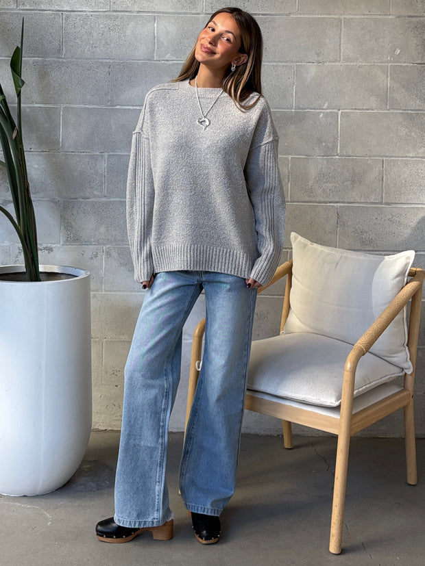 RD STYLE Long Sleeve Mock Neck Pull-Over