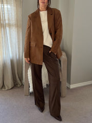 NOISY MAY Laya Faux Suede Blazer