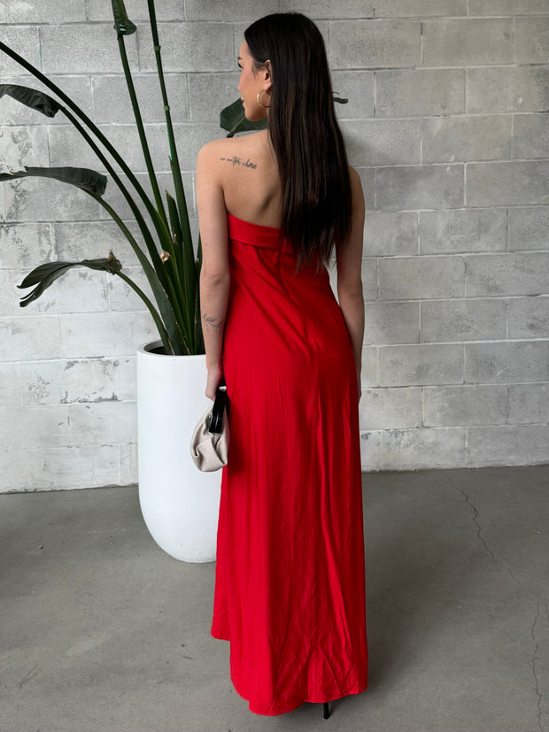 RUNAWAY THE LABEL Saphira Strapless Maxi Dress