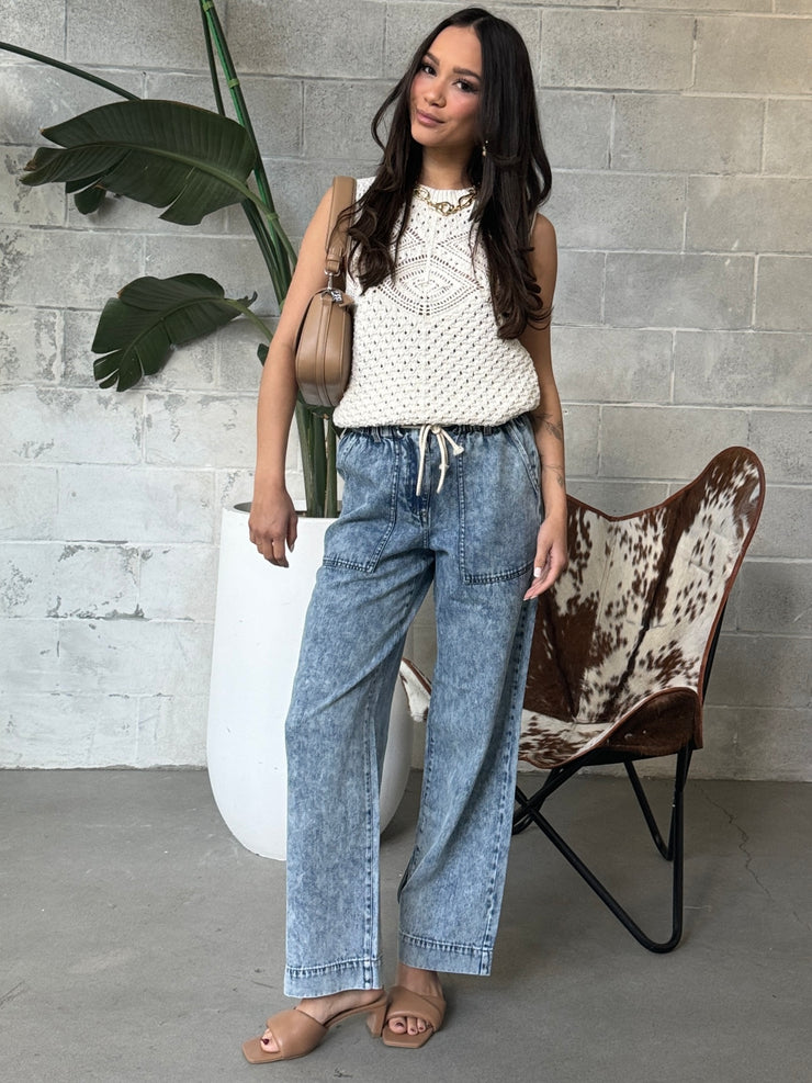 DEX Wide Leg Denim Pant