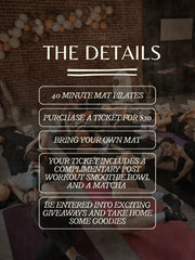 SIP, SWEAT, AND SHOP - A FESTIVE PILATES CLASS 🧘🏼‍♀️💫