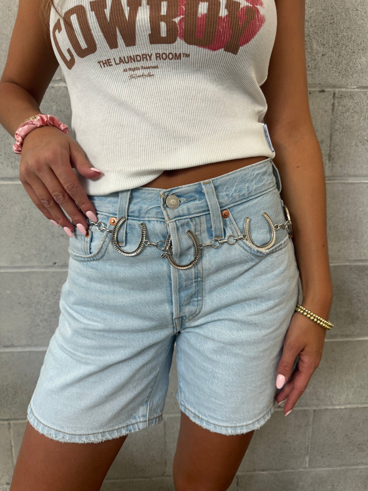 27 Horseshoe Charm Chain Belt