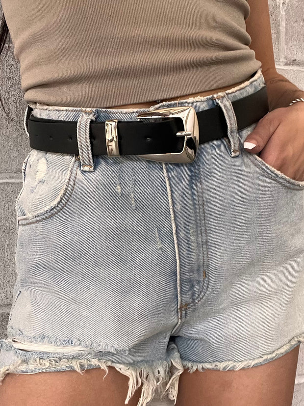 27 Western Rectangle Buckle Belt