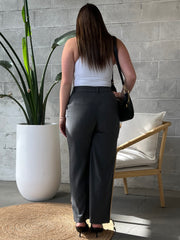 BLACK TAPE Wide Leg Pinstripe Trouser