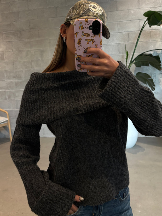 ONLY Luna Off Shoulder Knit Pullover