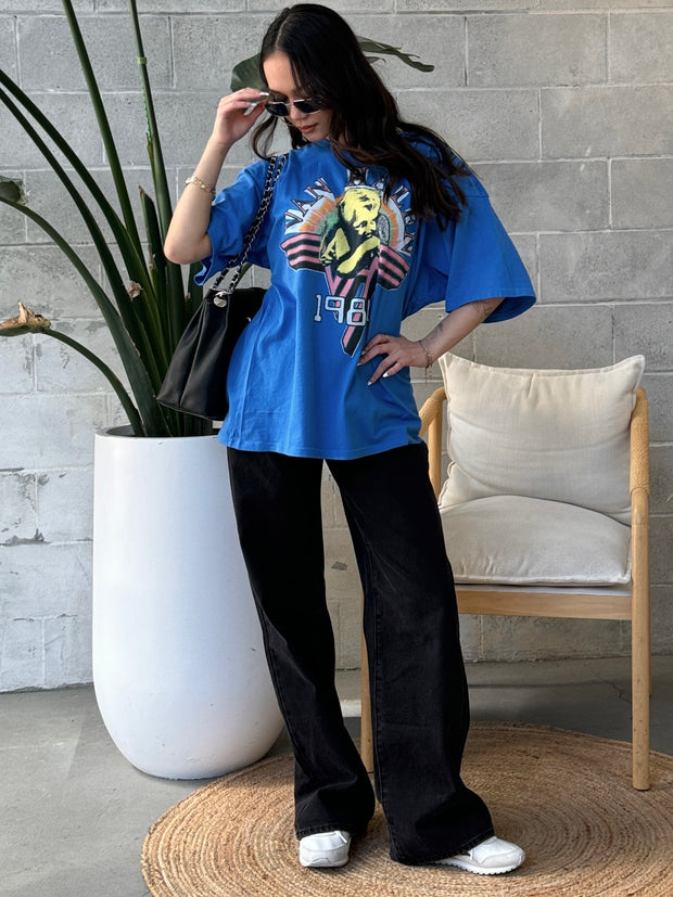 DAYDREAMER Van Halen 1984 Oversized Jersey Tee