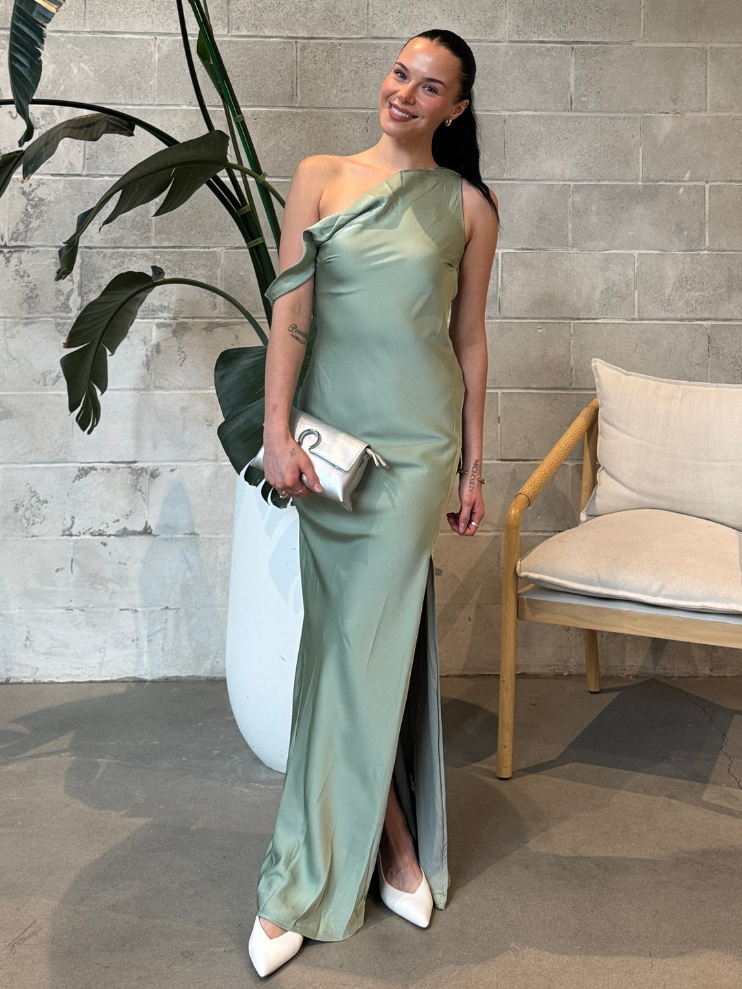 runaway the label gia maxi dress RUNAWAY THE LABEL Gia One-Shoulder Maxi Dress – 27 Boutique