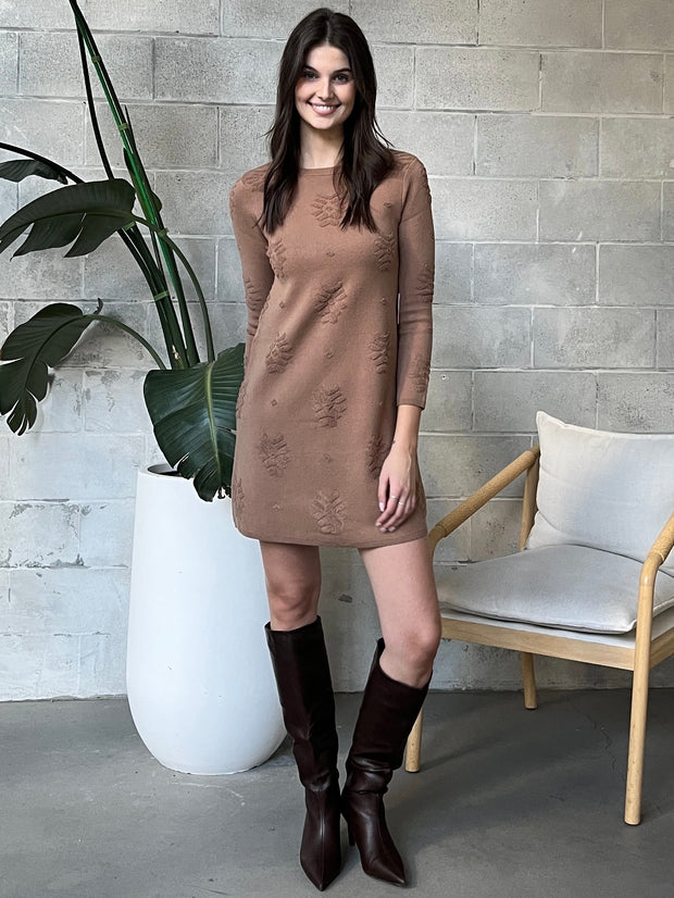 DEX Patterned Sweater Dress