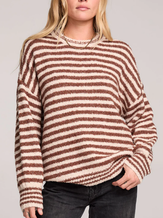 SALTWATE LUXE Autumn Striped Sweater