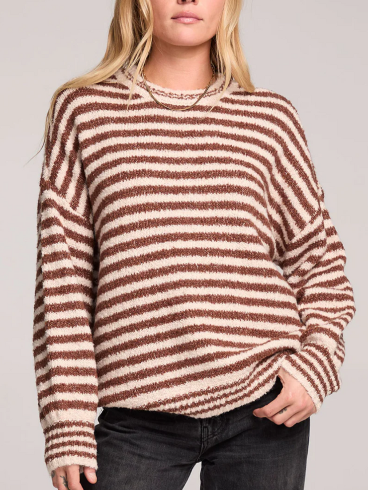 SALTWATE LUXE Autumn Striped Sweater