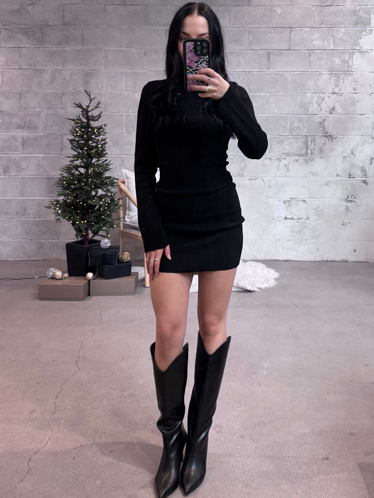 BLACK TAPE Shimmer Sweater Dress