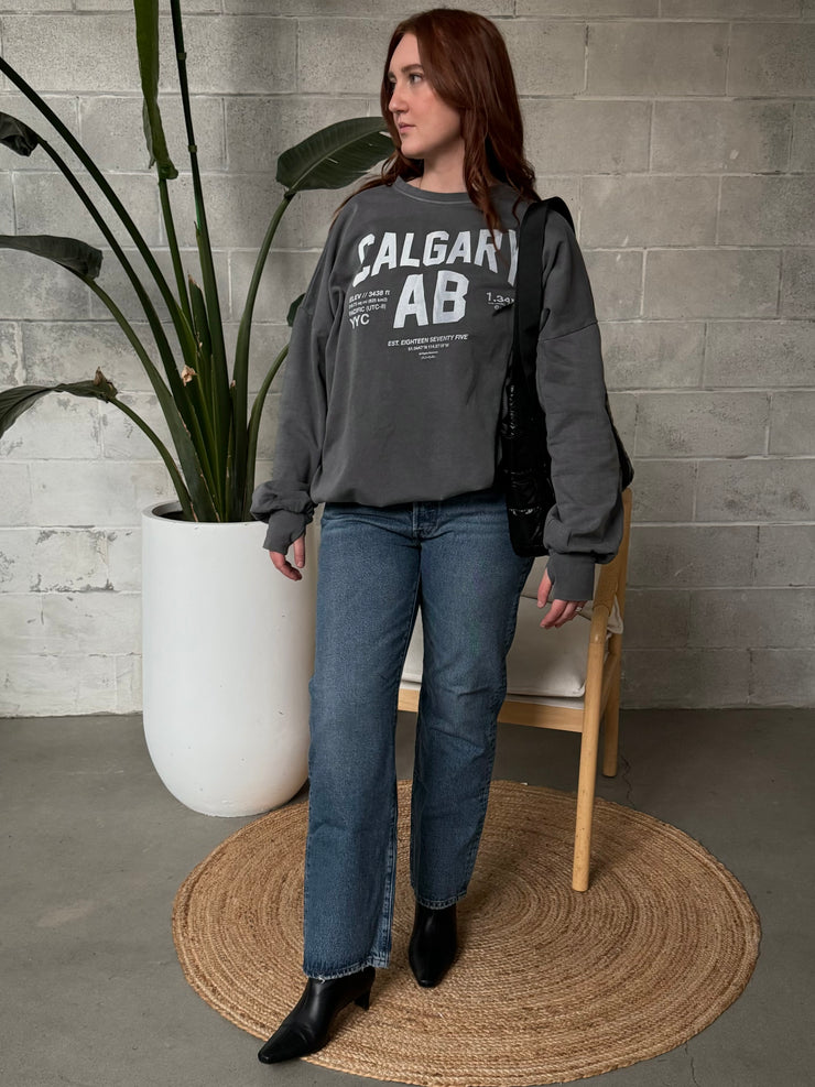 THE LAUNDRY ROOM Welcome to Calgary Crewneck Sweatshirt