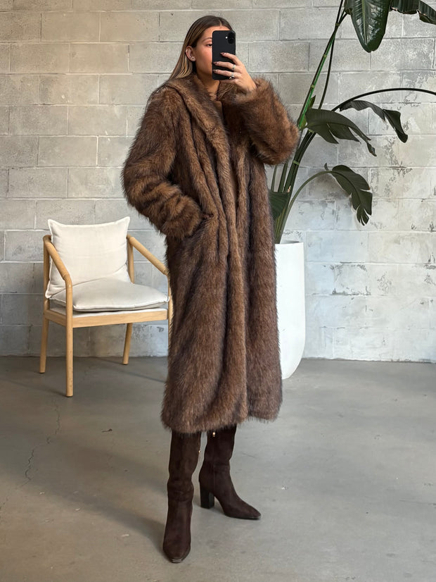 ONLY Dawn Faux Fur Long Coat