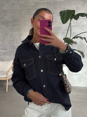 RD STYLE Sadina Button Up Denim Shirt Jacket