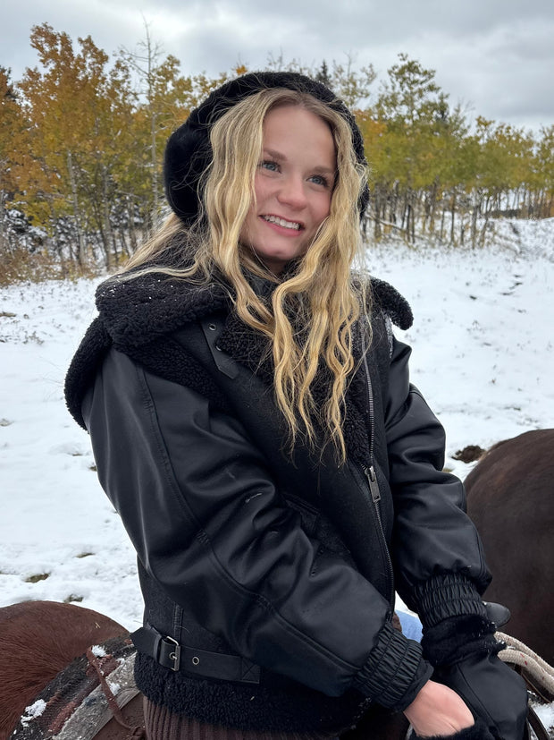 PIECES Faux Fur Earmuffs